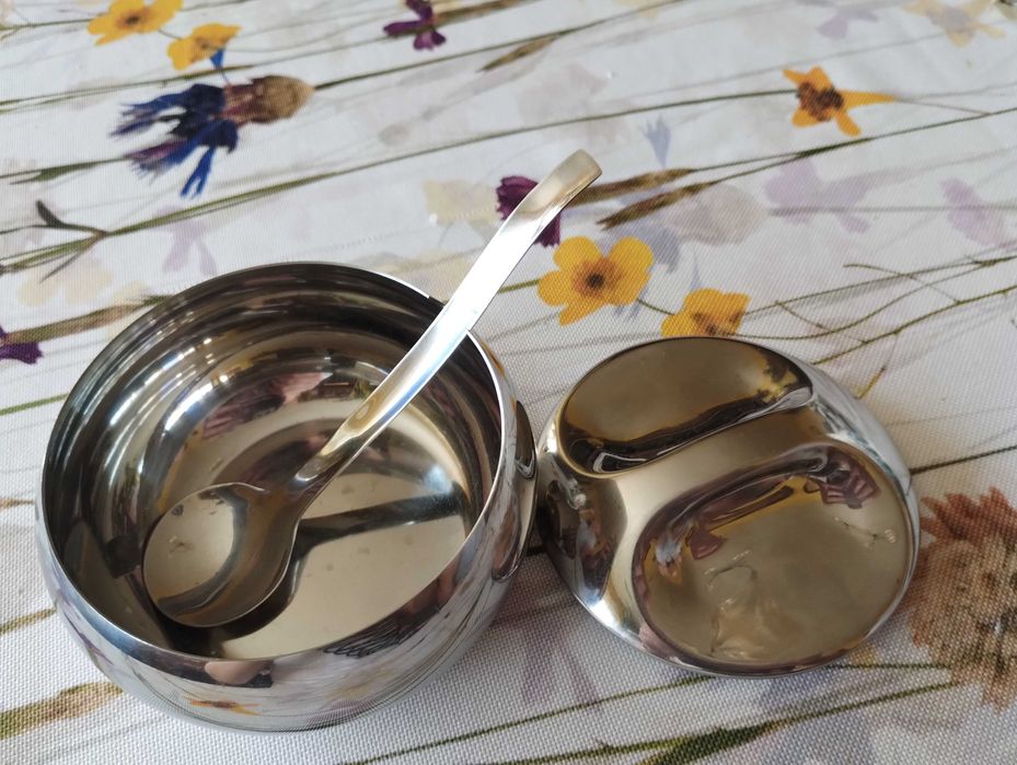 Prl cukiernica metal art deco
