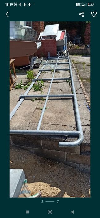 Barierki brama ocynk 550 cm x 105cm