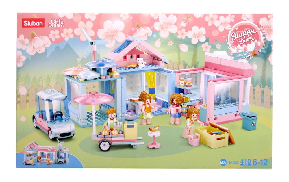 Дитячий конструктор SLUBAN «Будиночок», 410 елементів