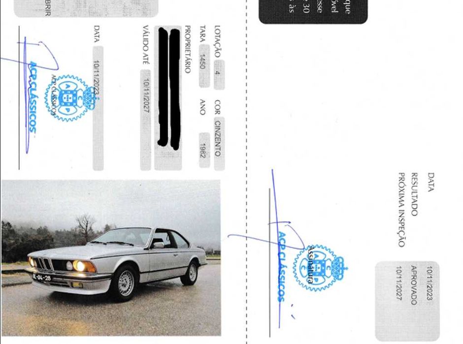 BMW 635 CSi 1982 Manual cx. 5 vel. Getrag dogleg