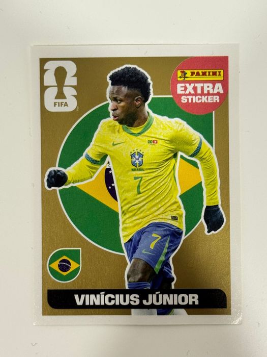 Extra sticker Gold Vinicius e Bronze Mbappe