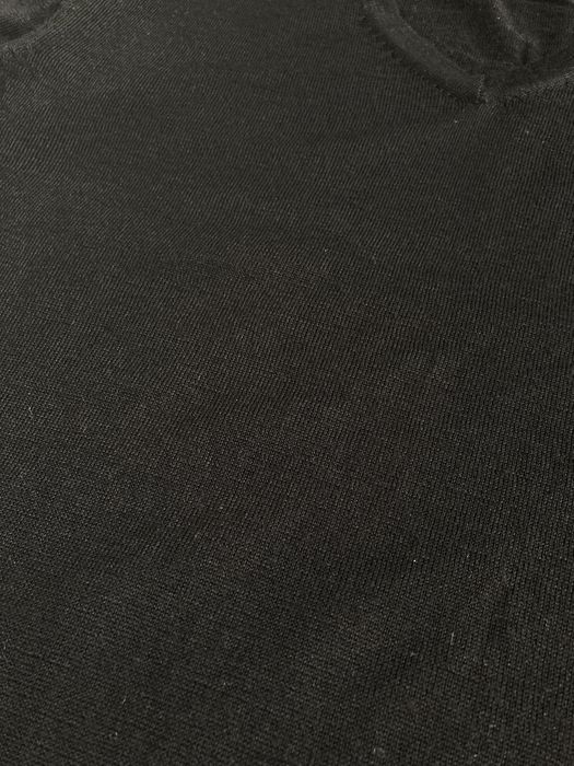 Czarny sweterek kardigan zimowy wełna merino Cubus L