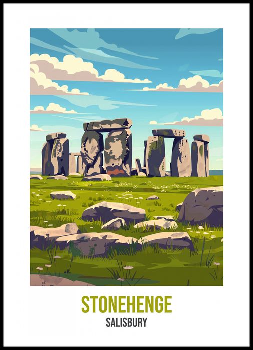 Plakat 70x100cm Stonehenge