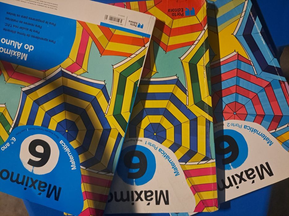 Manual livro escolar de matemática Máximo 6 ano + caderno d atividades