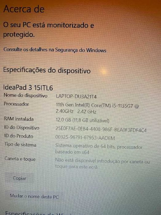 Lenovo IdeaPad 3 15ITL6- Windows 10 2023