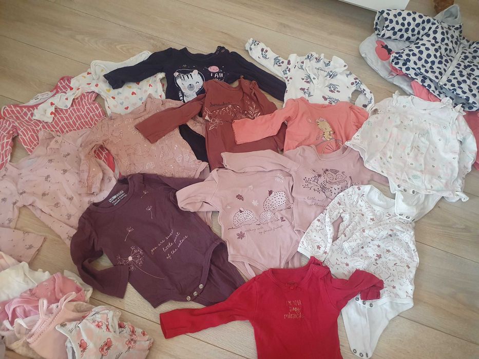 Zestaw paka ubran 74 6-9 M