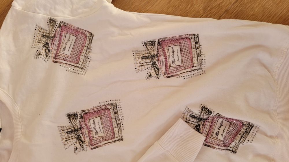 Bluza biala cekiny Mint