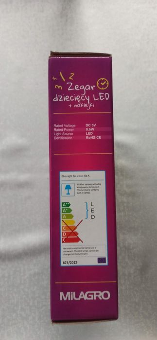 Zegar ścienny do pokoju dziecięcego