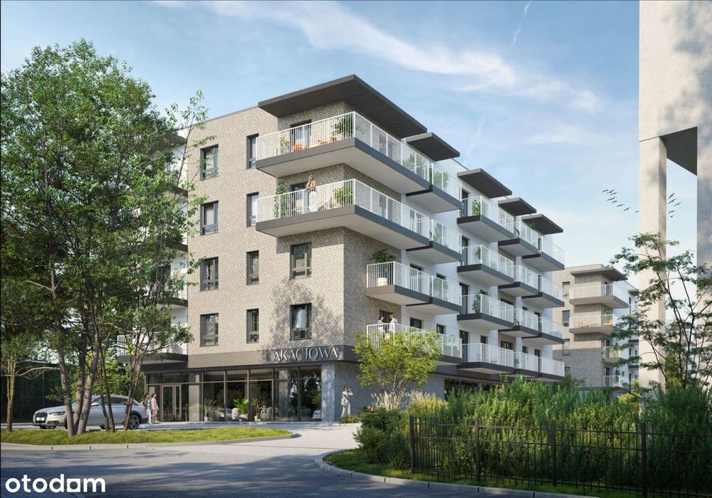 2-pokojowe mieszkanie 44m2 + ogródek Bezpośrednio