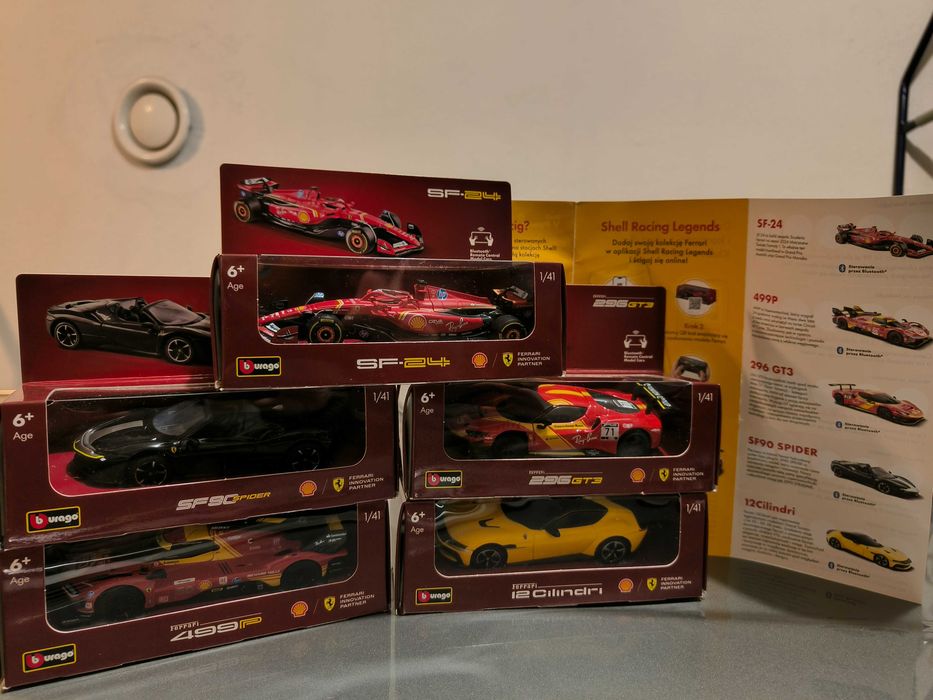 Kolekcja Ferrari Shell 5 modeli 1:41 2025 Szczecin Dąbie • OLX.pl