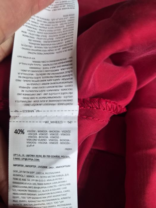 Czerwona sukienka, Mohito rozm. 36