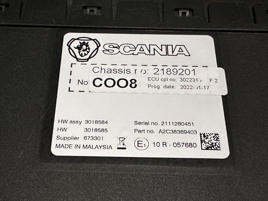 Koordynator komputer ECU C008 Scania S Nowy Model
