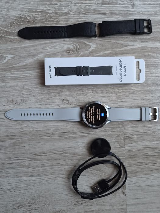 Samsung watch 4 46mm classic - super zestaw,  2 oryginalne  paskip