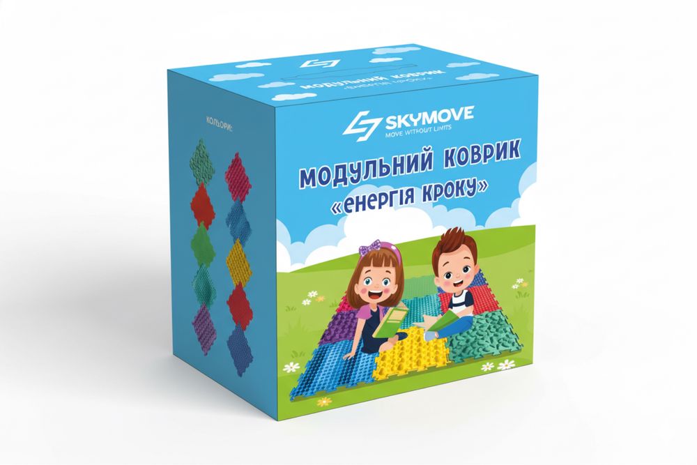 【4頭セット】オオルリシジミ×オオゴマシジミ Масажний ортопедичний килимок-пазл SkyMove 4-10 модулів: 749 грн