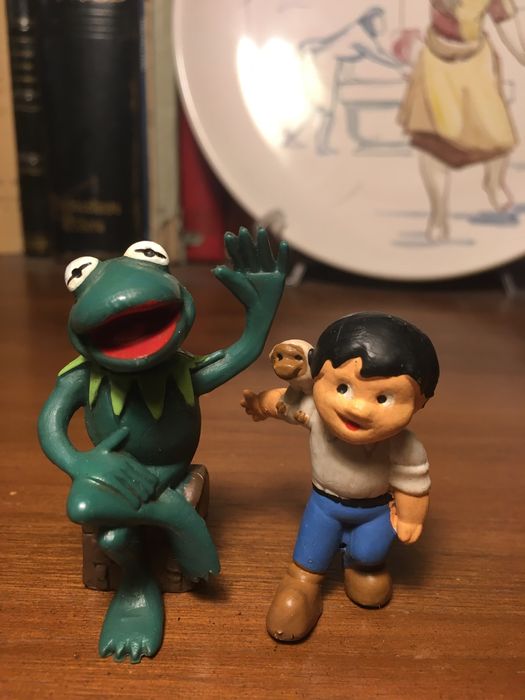 bonecos pvc / borracha originais anos 70