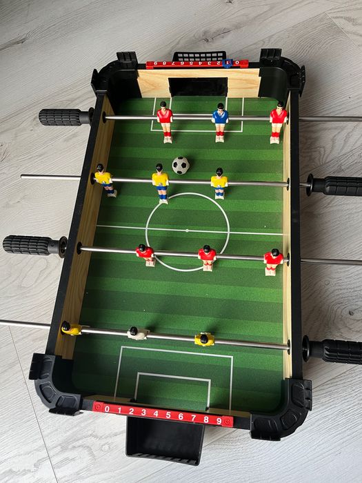 Piłkarzyki, cymbergaj, ping-pong - zestaw do zabawy 3w1