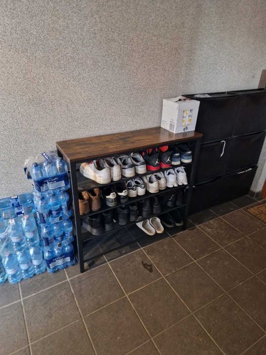 Regał Industrialny na Buty LOFT 4 Poziomy 100 cm Przedpokój NOWE