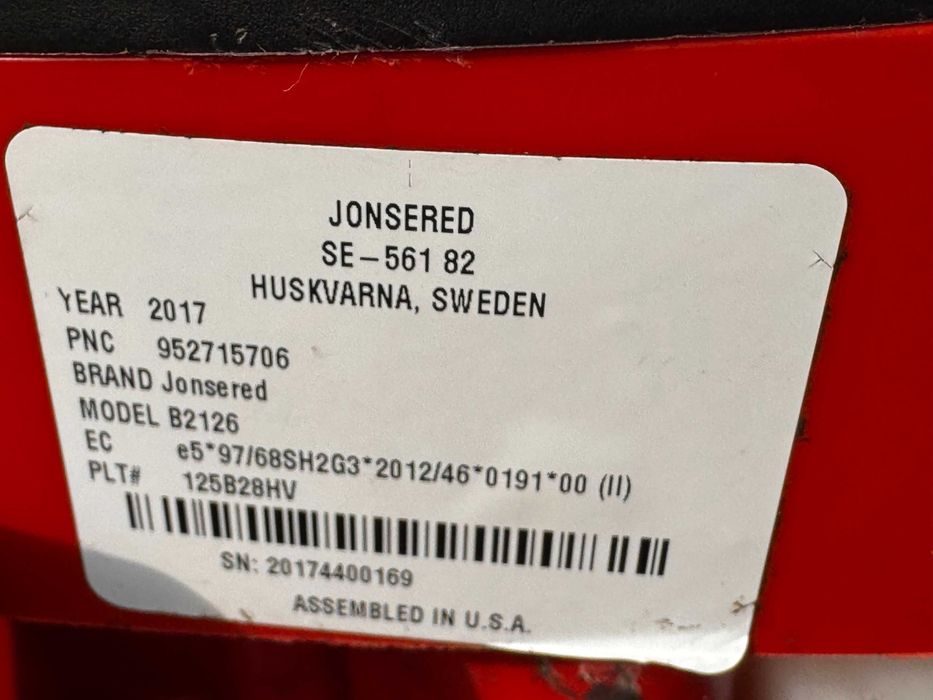 Dmuchawa spalinowa do liści Jonsered B 2126 jak Husqvarna !!!