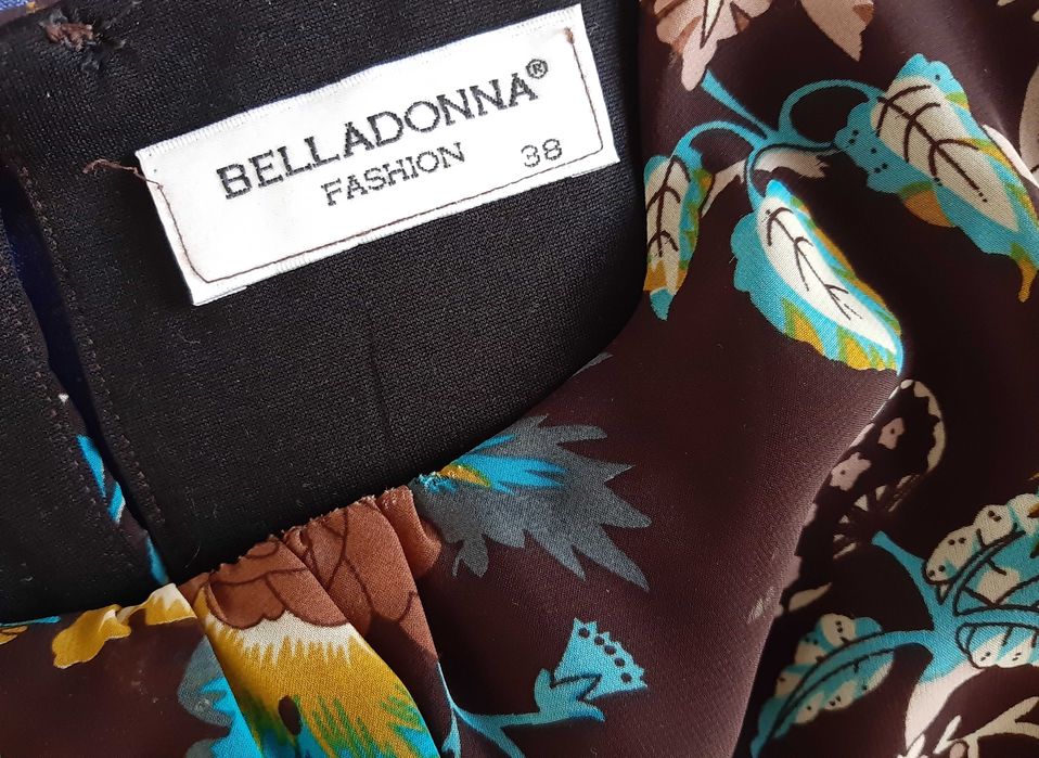 Elegancka sukienka damska w kwiaty Belladonna rozm. 38
