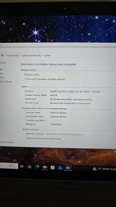 Microsoft surface pro 4 I5-6300U /ОЗУ 8gb/ ssd 256 gb
