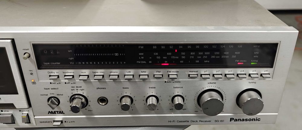 Kombajn amplituner + deck Panasonic SG-60