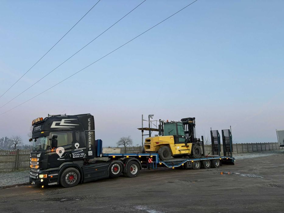 Transport niskopodwoziowy laweta platforma