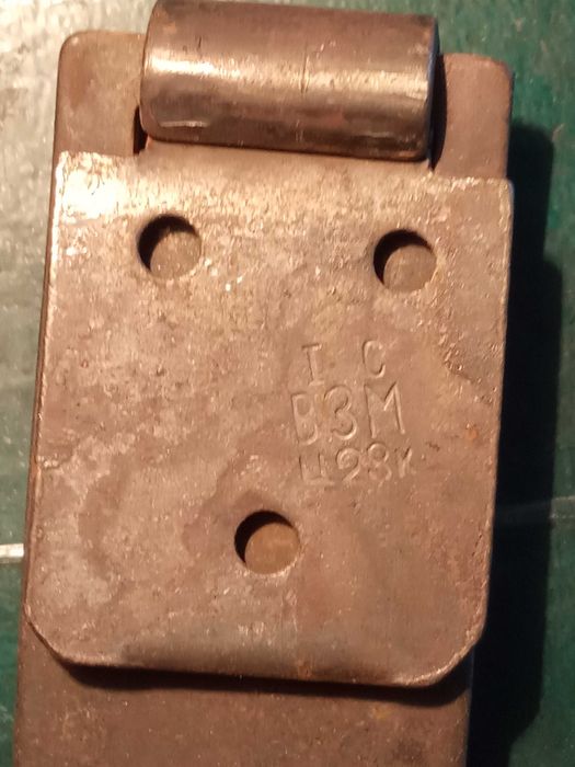 Старинный навесной замок  с петлями  ( клеймо )