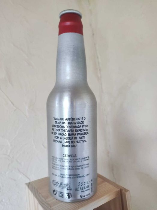 garrafa metal Thecaver super bock