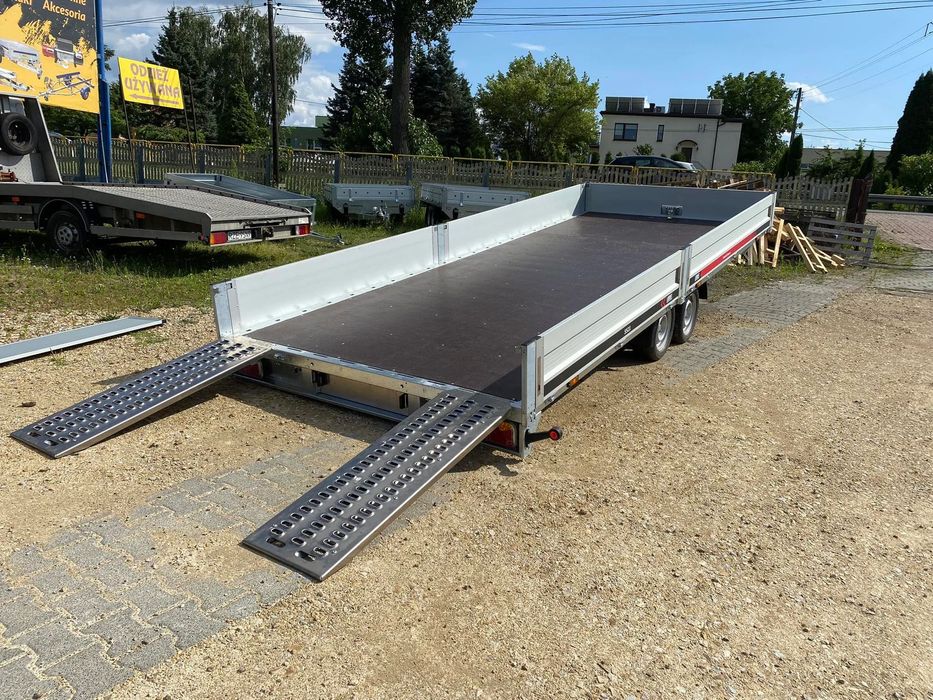 Lorries PLBA35 5021  WYPRZEDAŻ Laweta uchylna burty aluminiowe najazdy 500x216 3500 DMC