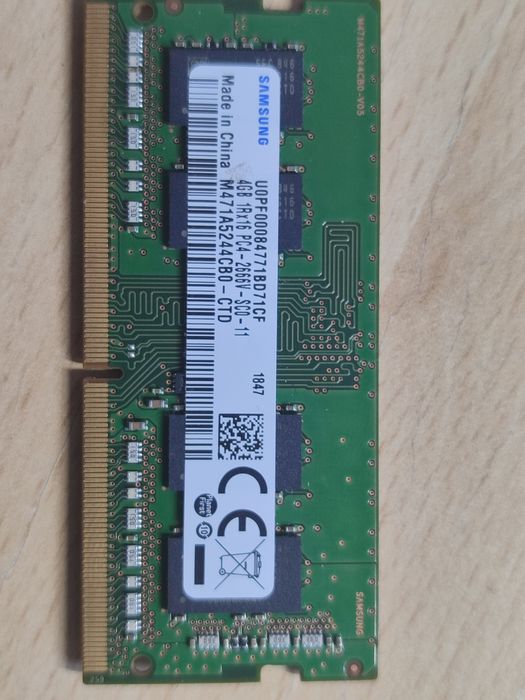 пам'ять Samsung 4 GB SO-DIMM DDR4 2666 MHz
