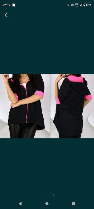 Bluza neon z kapturem S/M
