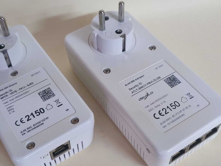 2x Devolo AV500 Adaptadores CPL Powerline
