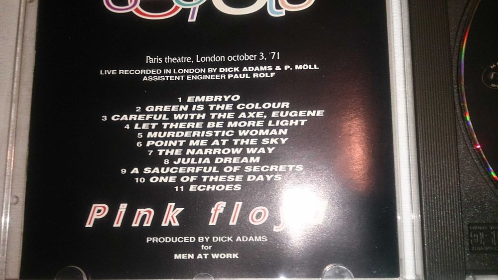 pink floyd (secrets) "paris theatre london october 3, 71" - cd raro