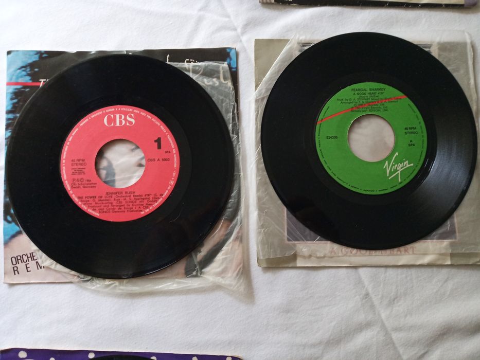 Discos de Vinil Single Pop anos 80 (Brian Adams, George Michael)