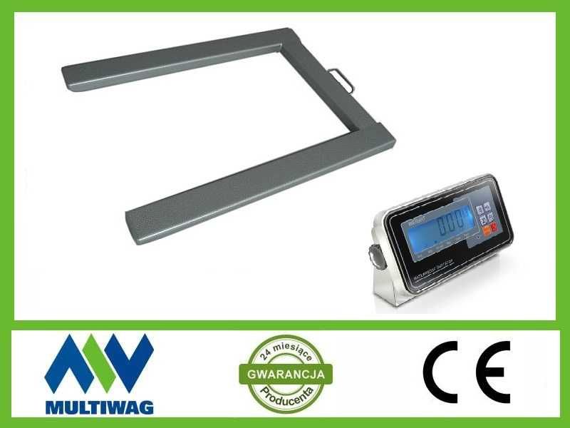 Waga do palet, paletowa U 3000kg 3t 120x85cm, wyświetlacz nierdzewny