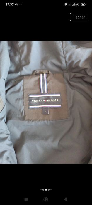 Casaco Homem Tommy Hilfiger tamanho L (troco por aquário)