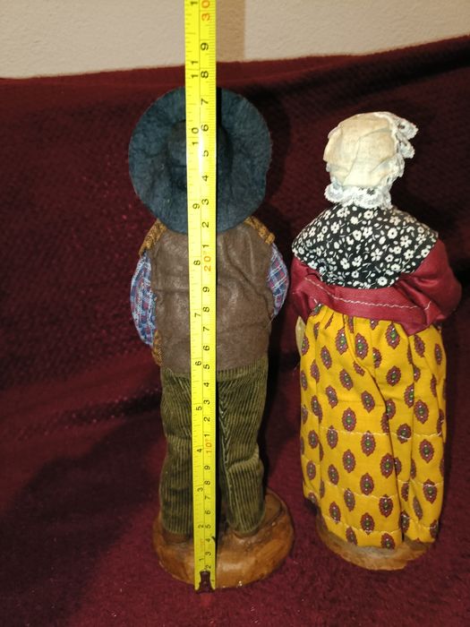 Um casal Francês camponês. antiguidades