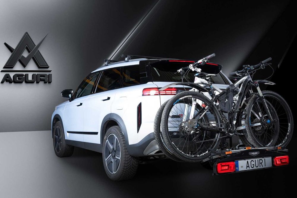 Aguri Active Bike Pro 3 Black Platforma rowerowa na hak na 3 rowery, dobry, solidny bagażnik.możliwośc dołączenia dostawki na 4 rower