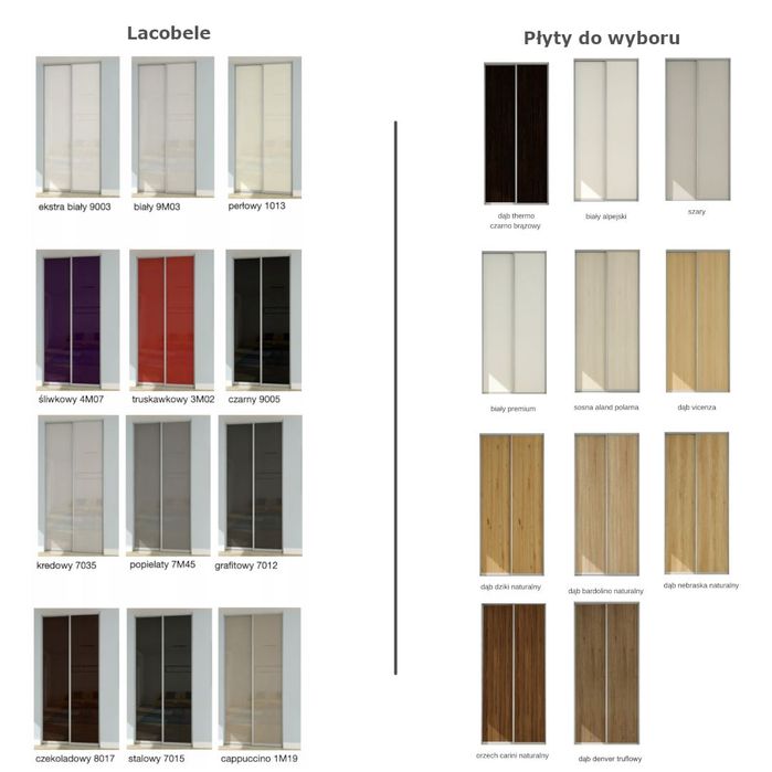 Drzwi przesuwne do wnęki wys. 265, szer. 80-100