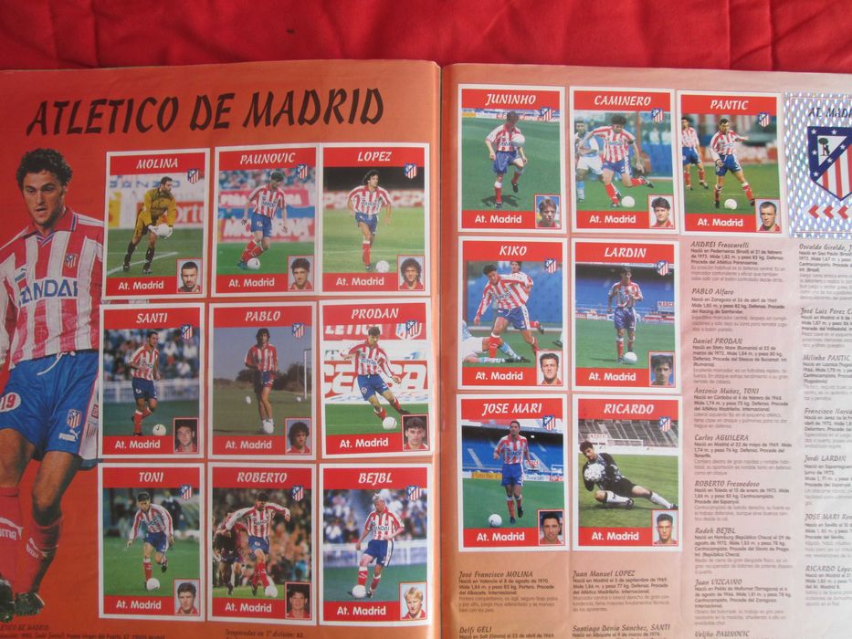 Caderneta de cromos completa Panini La Liga 97/98
