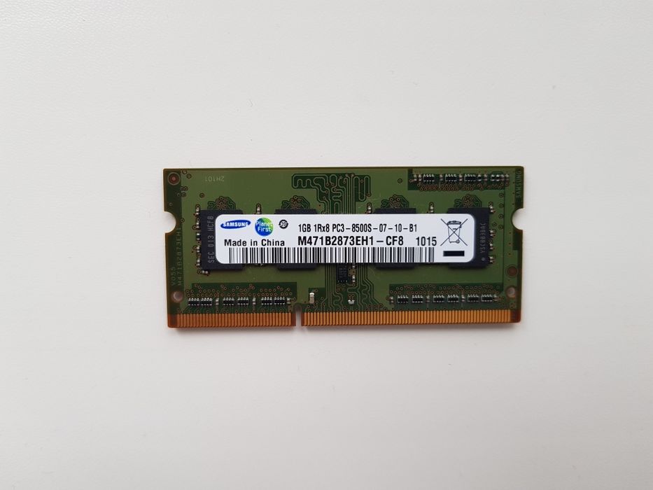 Оперативная память Samsung DDR-3 для ноутбука 1GB 1066Mhz