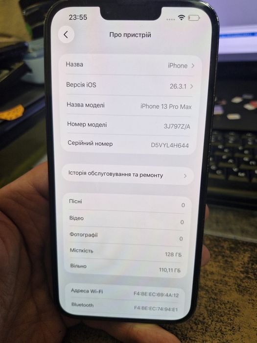 Iphone 13 pro max, 128gb