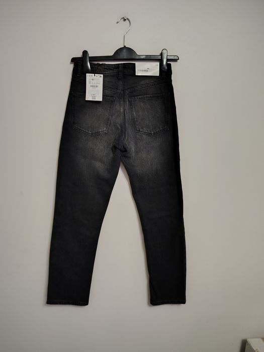 Spodnie jeansowe czarne,Bershka,r.S