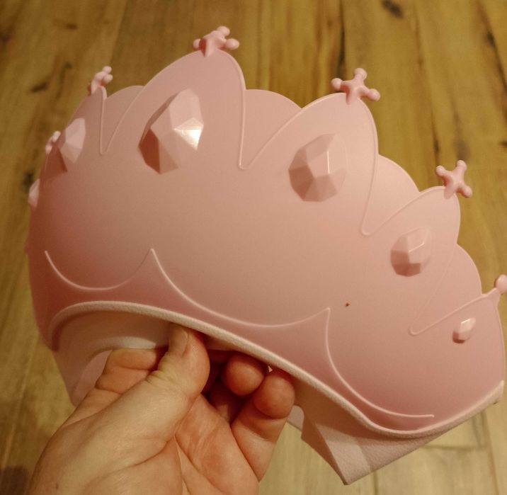 Czapka pod prysznic różowa korona