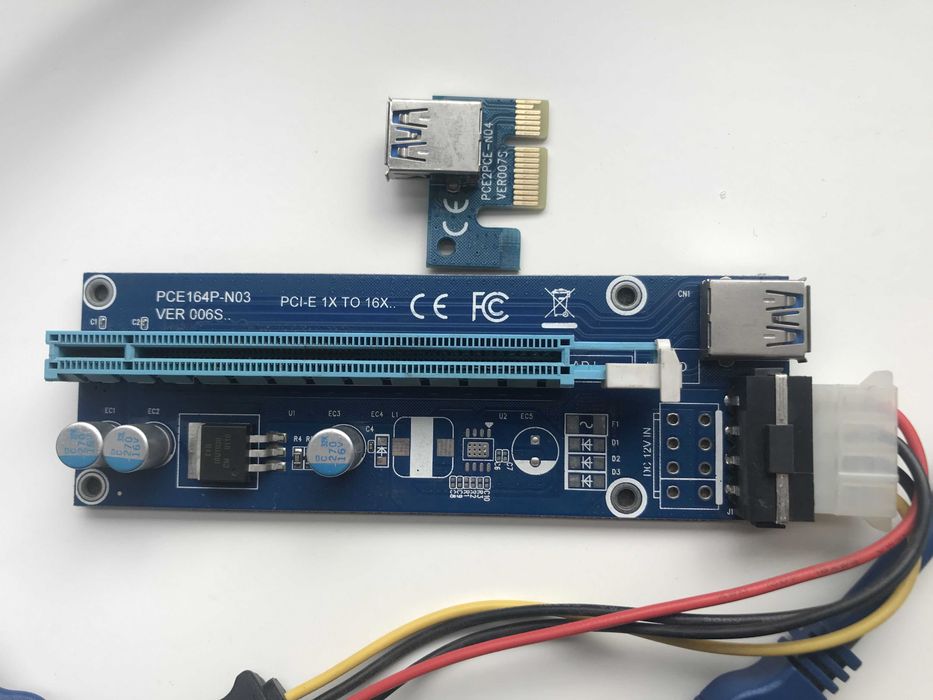 Адатер (Райзер) PCE164P-M (RISER PCE164P-N03 MOLEX)