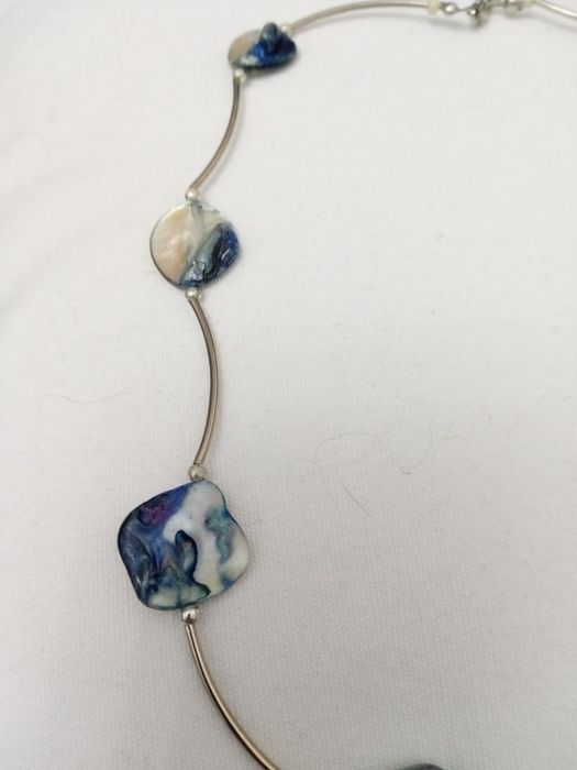 Retro naszyjnik metaloplastyka.