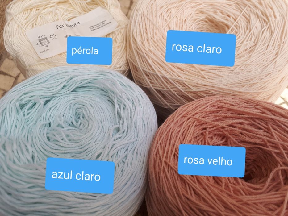 100% algodão orgânico 50gr =1,5€