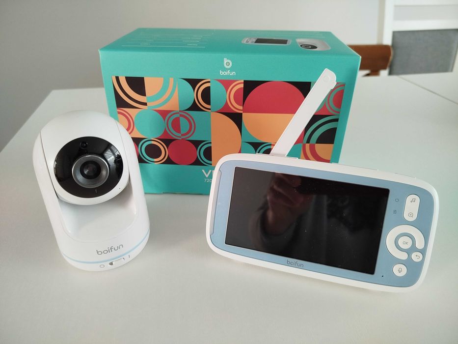 Niania elektroniczna Z KAMERĄ 360° OBROTOWA FULL HD + MONITOR LCD 5" 4XZOOM BOIFUN