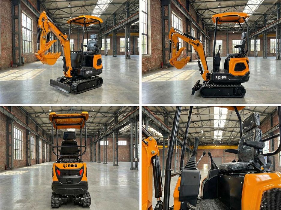 NOWA 2026 – Minikoparka 1,2 T Diesel | Import | Dostawa cała PL