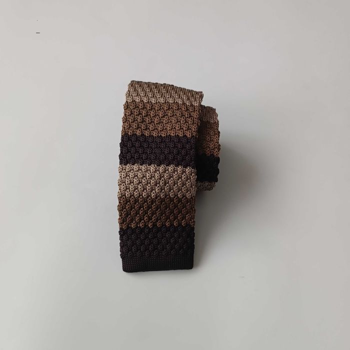 Krawat śledź dzianinowy KNIT